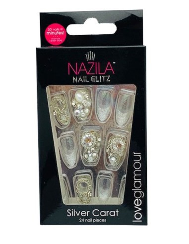Nail Glitz Love Glamour Silver Carat
