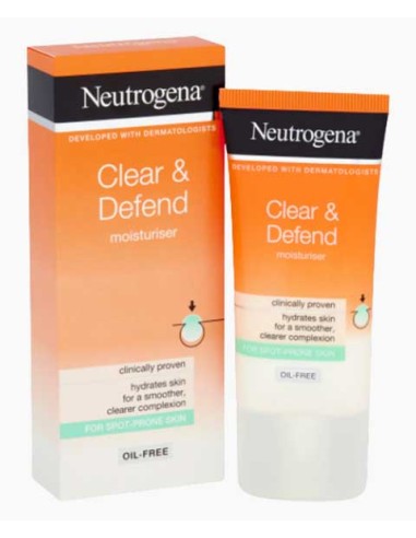 Neutrogena Clear And Defend Oil Free Moisturiser