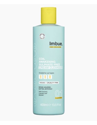 Imbue 01 Cleanse Curl Awakening Sulphate Free Cream Cleanser