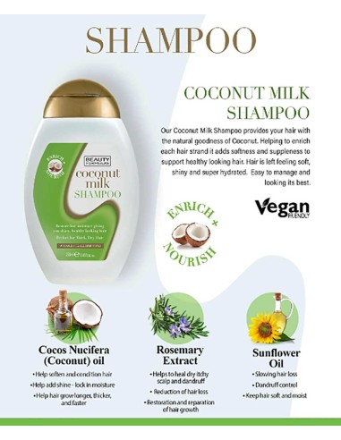Beauty Formulas Coconut Milk Shampoo Beauty Formulas Coconut Milk Shampoo