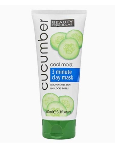 Beauty Formulas Cucumber Cool Moist 3 Min Clay Mask