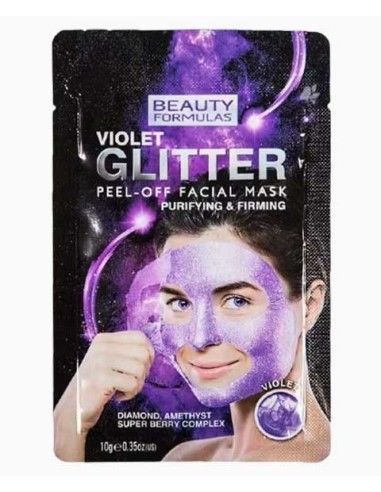 Beauty Formulas Violet Glitter Peel Off Facial Mask