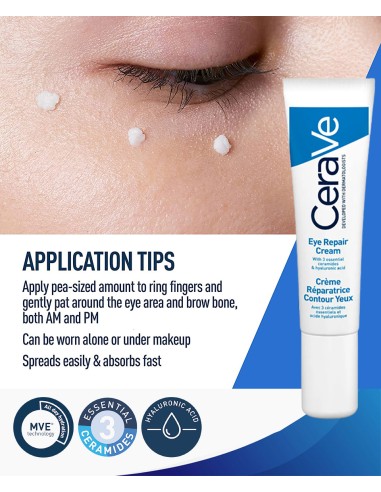 Cerave Eye Repair Cream Reduces Dark Circles And Puffiness