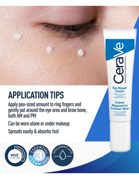 Cerave Eye Repair Cream Reduces Dark Circles And Puffiness