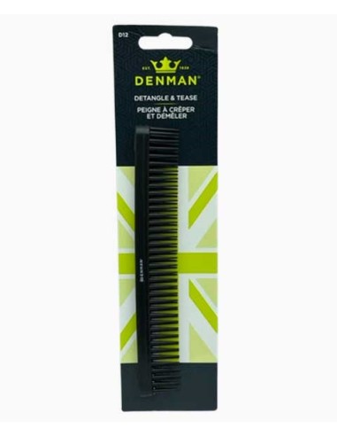 Denman Tame 'N' Tease Hair Brush C012 Black Denman Tame 'N' Tease Hair Brush C012 Black