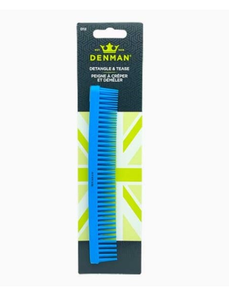 Denman Tame 'N' Tease Hair Brush C012 Blue Denman Tame 'N' Tease Hair Brush C012 Blue