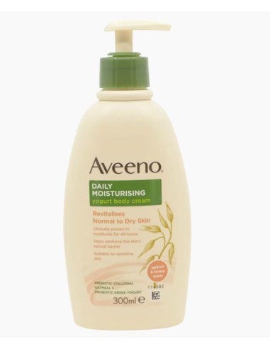 Aveeno Daily Moisturizing Yogurt Body Cream With Apricot And Honey Scent