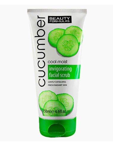 Beauty Formulas Cool Moist Cucumber Invigorating Facial Scrub