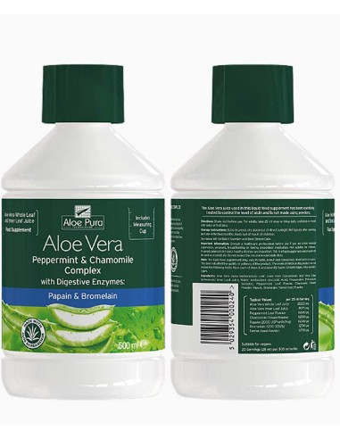 Aloe Pura Aloe Vera Peppermint And Chamomile Complex Juice Aloe Pura Aloe Vera Peppermint And Chamomile Complex Juice