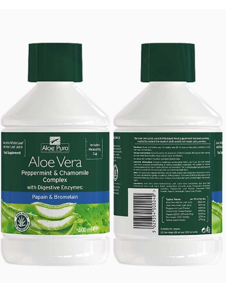 Aloe Pura Aloe Vera Peppermint And Chamomile Complex Juice Aloe Pura Aloe Vera Peppermint And Chamomile Complex Juice