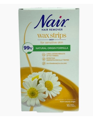 Hair Remover Body Wax Strips With Natural Origin Formula