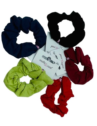 Molly And Rose Cotton Hair Scrunchies 7489 Molly And Rose Cotton Hair Scrunchies 7489