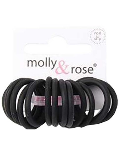Molly And Rose Silicone Elastic Black Bands 6531