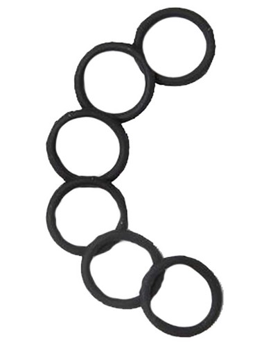 Molly And Rose Silicone Elastic Black Bands 6531 Molly And Rose Silicone Elastic Black Bands 6531