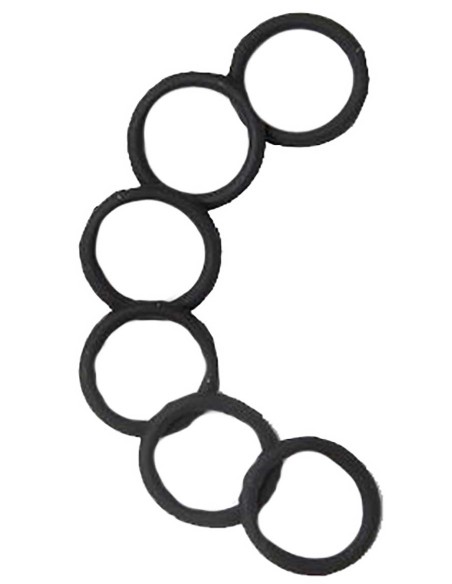 Molly And Rose Silicone Elastic Black Bands 6531 Molly And Rose Silicone Elastic Black Bands 6531