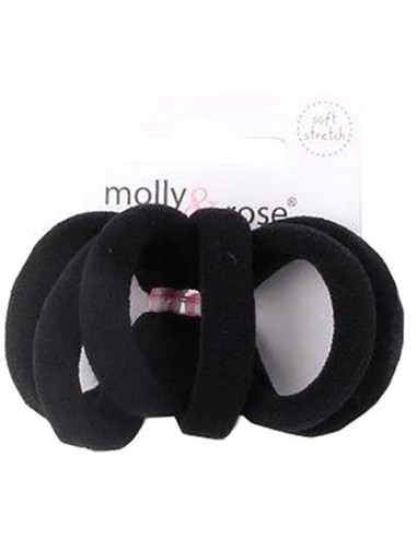 Molly And Rose Jersey Elastic Bands Black 6387