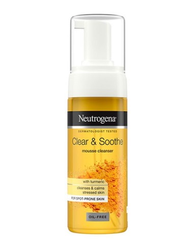 Neutrogena Clear And Soothe Oil Free Mousse Cleanser