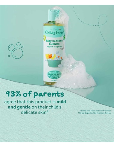 Organic Tangerine Baby Bedtime Bubbles