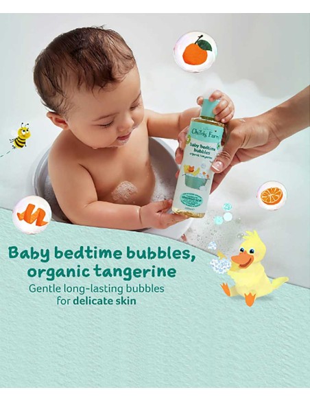 Organic Tangerine Baby Bedtime Bubbles