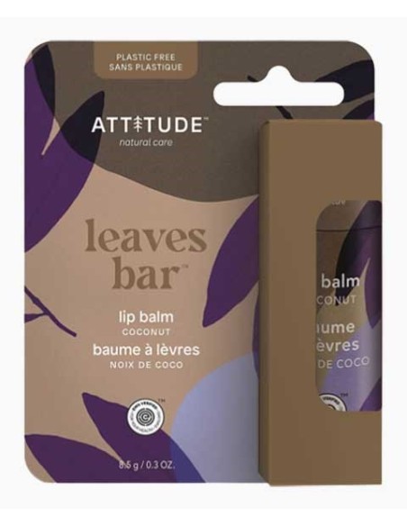 Attitude Leaves Bar Coconut Lip Balm Attitude Leaves Bar Coconut Lip Balm