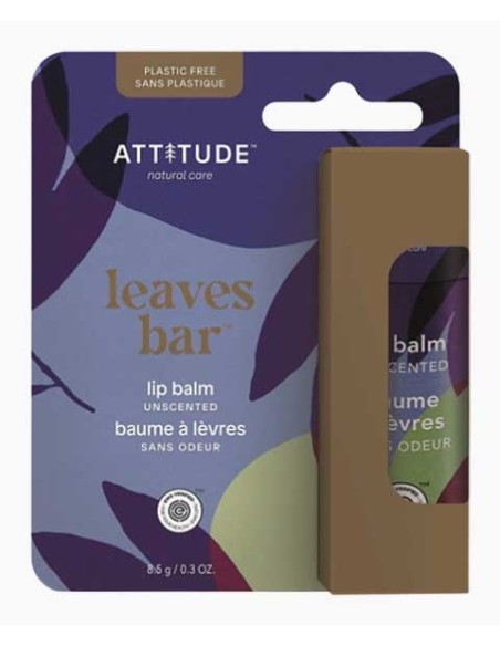 Attitude Leaves Bar Unscented Lip Balm Attitude Leaves Bar Unscented Lip Balm