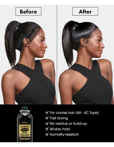Wonder Ponytails Bond Freeze Spray Extreme Hold