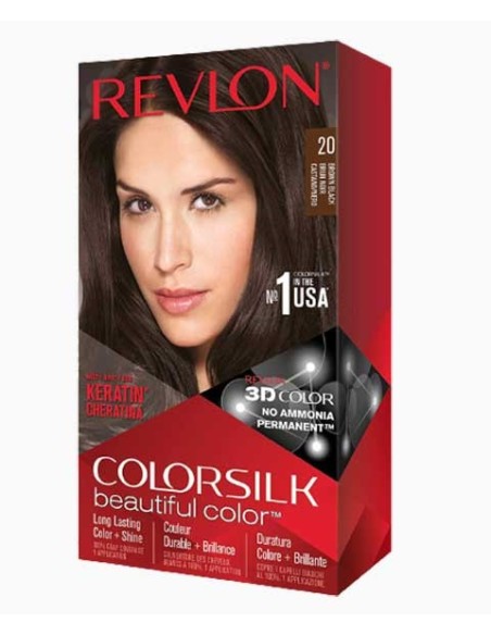 Colorsilk Beautiful Color Permanent Hair Color 20 Brown Black Colorsilk Beautiful Color Permanent Hair Color 20 Brown Black