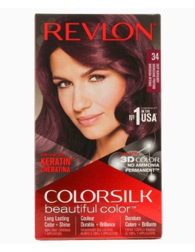 Colorsilk Beautiful Color Permanent Hair Color 34 Deep Burgundy