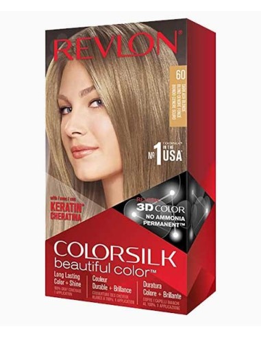 Colorsilk Beautiful Color Permanent Hair Color 60 Dark Ash Blonde