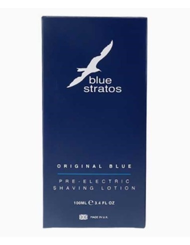 Blue Stratos Original Blue Pre Electric Shaving Lotion