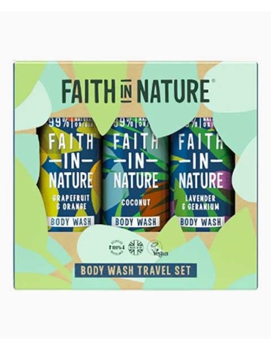 Faith In Nature Body Wash Travel Set
