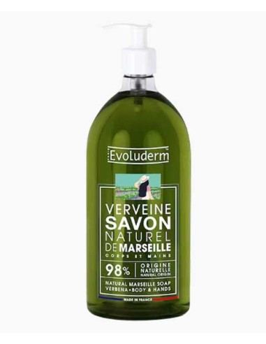 Evoluderm Verbena Natural Liquid Marseille Soap