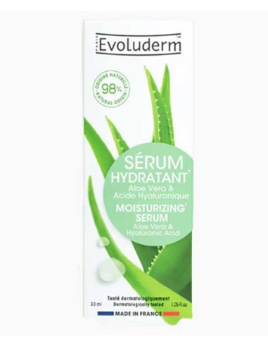 Evoluderm Moisturizing Serum With Aloe Vera And Hyaluronic Acid