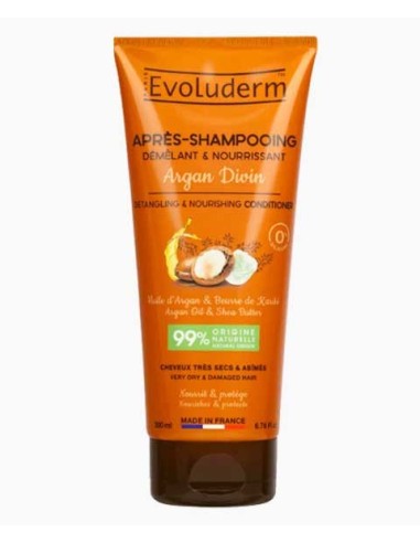 Evoluderm Detangling And Nourishing Argan Divin Conditioner