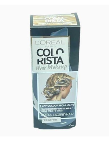 Colorista Metallic Grey Hair Makeup For Blondes