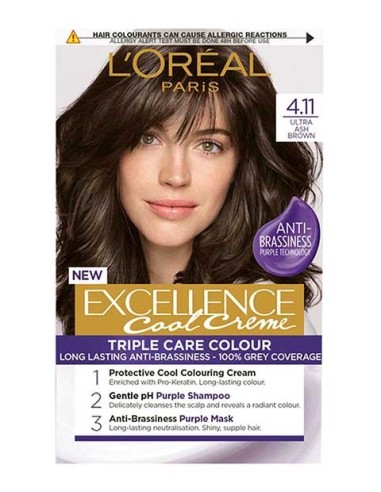 Excellence Cool Creme Color 4.11 Ultra Ash Brown