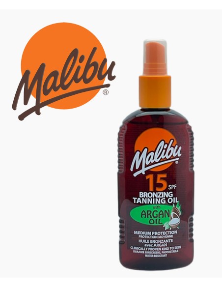 Malibu Bronzing Tanning Oil With Argan Oil SPF15 Malibu Bronzing Tanning Oil With Argan Oil SPF15