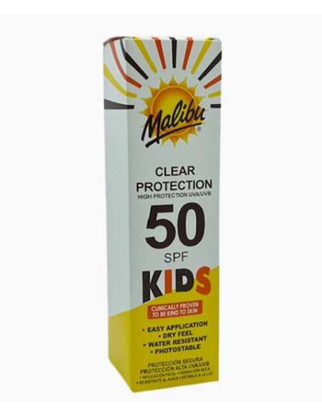 Malibu Kids 50SPF Clear Protection Malibu Kids 50SPF Clear Protection