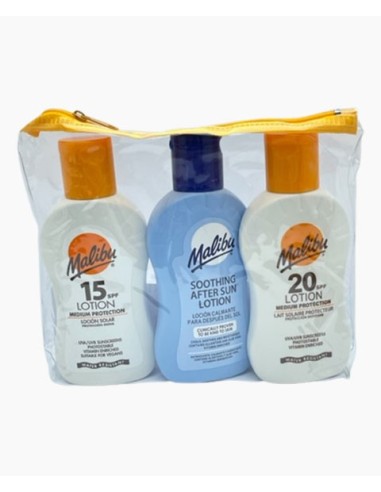 Malibu Travel Bag SPF15 And SPF20 Lotion