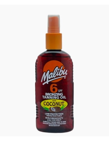 Malibu Bronzing Tanning Oil With Coconut SPF6