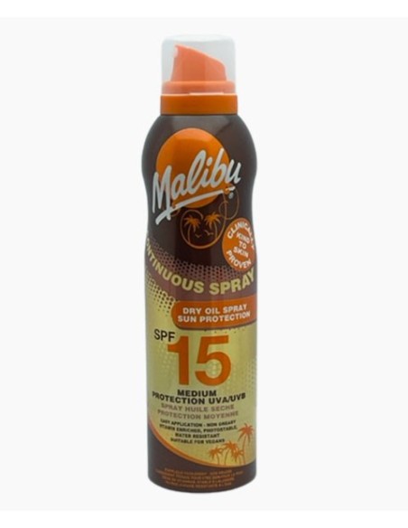 Continuous Spray Dry Oil Spray Medium Sun Protection SPF15 Continuous Spray Dry Oil Spray Medium Sun Protection SPF15