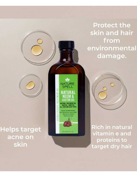 Nature Spell Natural Neem And Castor Oil Nature Spell Natural Neem And Castor Oil
