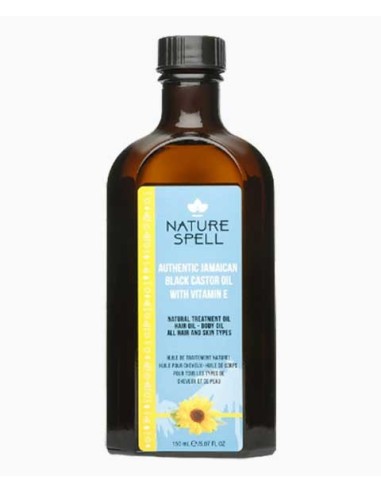 Nature Spell Authentic Jamaican Black Castor Oil With Vitamin E