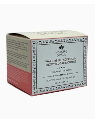 Nature Spell Brown Sugar And Coffee Wake Me Up Face Polish