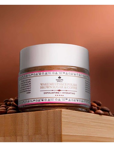 Nature Spell Brown Sugar And Coffee Wake Me Up Face Polish