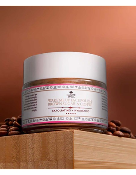 Nature Spell Brown Sugar And Coffee Wake Me Up Face Polish