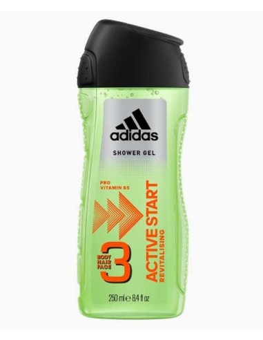 Adidas 3 Active Start Revitalising Shower Gel