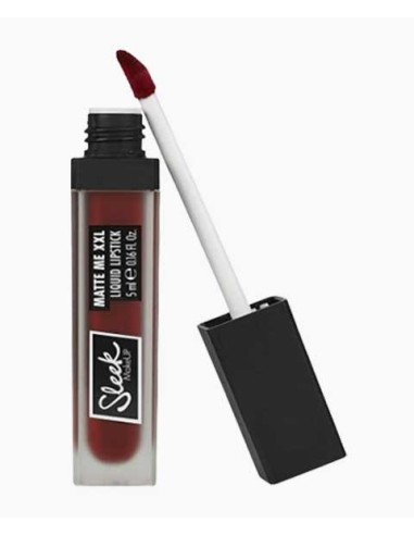 Sleek Matte Me XXL Liquid Lipstick I M Vegan Left On Red