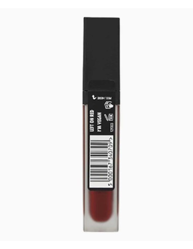 Sleek Matte Me XXL Liquid Lipstick I M Vegan Left On Red Sleek Matte Me XXL Liquid Lipstick I M Vegan Left On Red