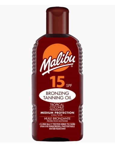 Malibu Bronzing Tanning Oil With Tropical Coconut SPF15